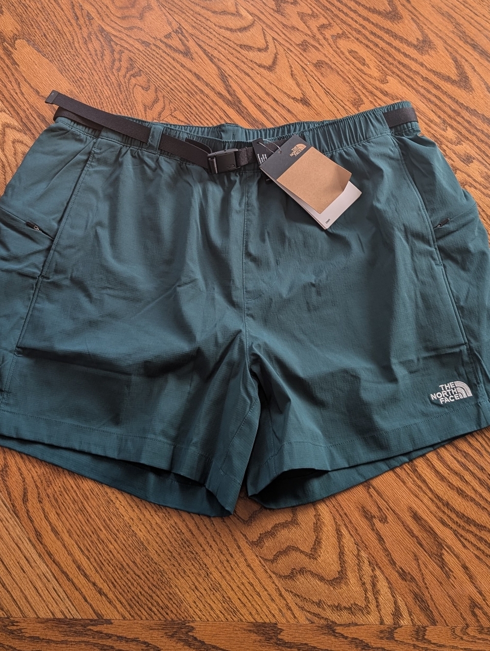 New! The North Face Men's Teal Outdoor Shorts Class V Pathfinder Size Medium